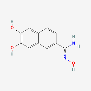 molecular formula C11H10N2O3 B11889929 N,6,7-trihydroxy-2-naphthimidamide 