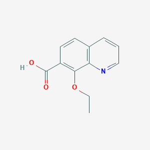 molecular formula C12H11NO3 B11889977 8-Ethoxyquinoline-7-carboxylic acid CAS No. 62189-87-1