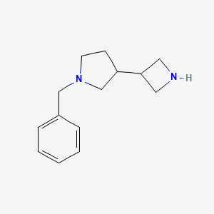 molecular formula C14H20N2 B11889996 3-(Azetidin-3-yl)-1-benzylpyrrolidine 