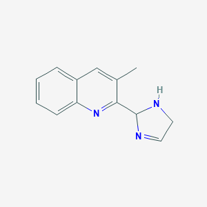 molecular formula C13H13N3 B11890111 2-(2,5-dihydro-1H-imidazol-2-yl)-3-methylquinoline 