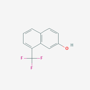 molecular formula C11H7F3O B11890144 8-(Trifluoromethyl)naphthalen-2-ol CAS No. 142116-16-3