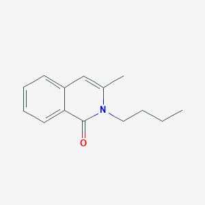molecular formula C14H17NO B11890147 2-Butyl-3-methylisoquinolin-1(2H)-one CAS No. 39774-22-6