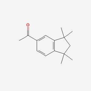 molecular formula C15H20O B11890157 1-(1,1,3,3-Tetramethyl-2,3-dihydro-1h-inden-5-yl)ethanone CAS No. 17610-14-9