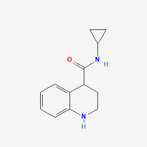 molecular formula C13H16N2O B11890159 N-Cyclopropyl-1,2,3,4-tetrahydroquinoline-4-carboxamide 
