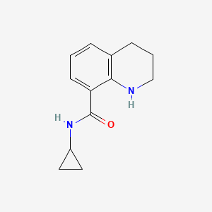 molecular formula C13H16N2O B11890178 N-Cyclopropyl-1,2,3,4-tetrahydroquinoline-8-carboxamide 
