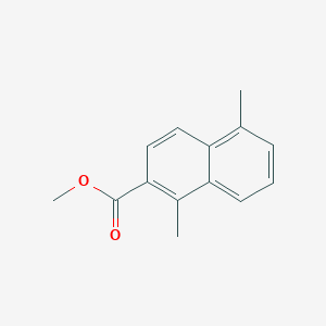 molecular formula C14H14O2 B11890182 Methyl 1,5-dimethyl-2-naphthoate CAS No. 107777-20-8