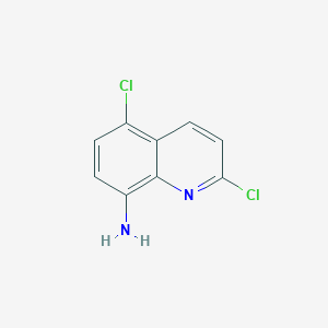 molecular formula C9H6Cl2N2 B11890195 2,5-Dichloroquinolin-8-amine 