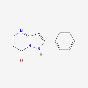 molecular formula C12H9N3O B11890253 2-Phenylpyrazolo[1,5-a]pyrimidin-7-ol CAS No. 90019-56-0