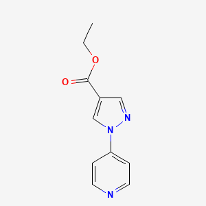 molecular formula C11H11N3O2 B11890299 ethyl 1-(pyridin-4-yl)-1H-pyrazole-4-carboxylate CAS No. 1014631-92-5