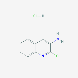 molecular formula C9H8Cl2N2 B11890311 2-Chloroquinolin-3-amine hydrochloride 