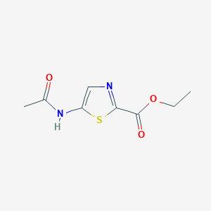 molecular formula C8H10N2O3S B11890312 Ethyl 5-acetamidothiazole-2-carboxylate 