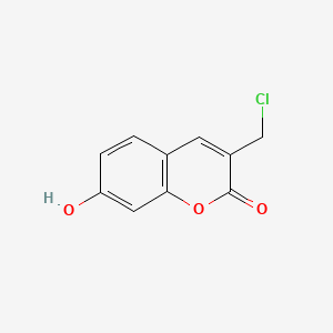 molecular formula C10H7ClO3 B11890335 3-(Chloromethyl)-7-hydroxy-2-benzopyrone CAS No. 94279-06-8
