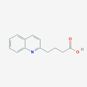 molecular formula C13H13NO2 B11890413 4-(Quinolin-2-yl)butanoic acid CAS No. 92028-91-6