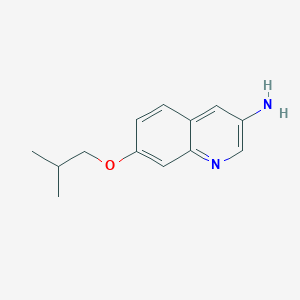 molecular formula C13H16N2O B11890428 7-Isobutoxyquinolin-3-amine 
