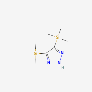 molecular formula C8H19N3Si2 B11890449 4,5-Bis(trimethylsilyl)-2H-1,2,3-triazole 