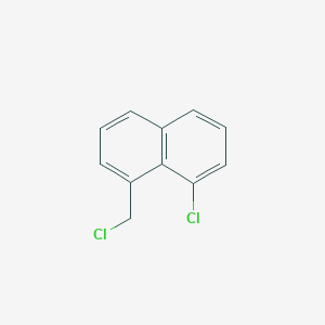 molecular formula C11H8Cl2 B11890463 1-Chloro-8-(chloromethyl)naphthalene CAS No. 19190-49-9