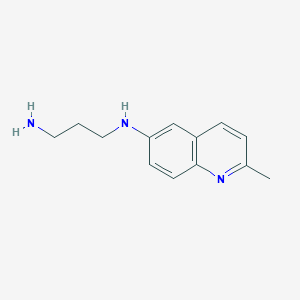 molecular formula C13H17N3 B11890491 N1-(2-Methylquinolin-6-yl)propane-1,3-diamine CAS No. 802302-31-4