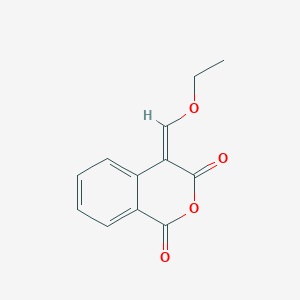 molecular formula C12H10O4 B11890502 4-(Ethoxymethylene)isochroman-1,3-dione 