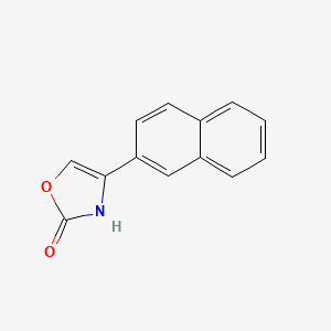 molecular formula C13H9NO2 B11890554 4-(2-Naphthyl)-4-oxazolin-2-one CAS No. 34375-83-2