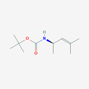 Carbamic acid, (1,3-dimethyl-2-butenyl)-, 1,1-dimethylethyl ester, (R)-(9CI)