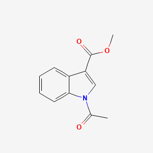molecular formula C12H11NO3 B11890612 Methyl 1-acetyl-1H-indole-3-carboxylate 