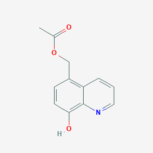 molecular formula C12H11NO3 B11890729 (8-Hydroxyquinolin-5-yl)methyl acetate CAS No. 58370-96-0