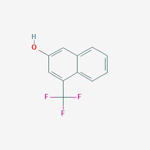 molecular formula C11H7F3O B11890743 1-(Trifluoromethyl)-3-naphthol 