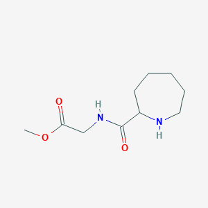 molecular formula C10H18N2O3 B11890750 Methyl 2-(azepane-2-carboxamido)acetate 