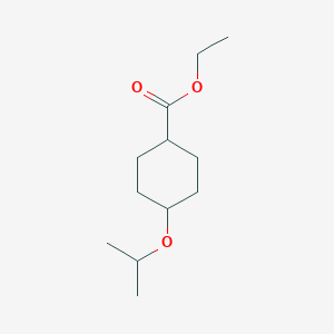 molecular formula C12H22O3 B11890835 trans-Ethyl 4-isopropoxycyclohexanecarboxylate CAS No. 1227187-60-1
