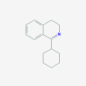 molecular formula C15H19N B11890891 1-Cyclohexyl-3,4-dihydroisoquinoline CAS No. 65071-52-5