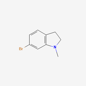 molecular formula C9H10BrN B11890958 6-Bromo-1-methylindoline 