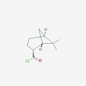 molecular formula C10H15ClO B118910 Bicyclo[3.1.1]heptane-2-carbonyl chloride, 6,6-dimethyl-, [1S-(1alpha,2beta,5alpha)]-(9CI) CAS No. 150614-87-2