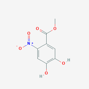 molecular formula C8H7NO6 B11891177 Methyl 4,5-dihydroxy-2-nitrobenzoate 