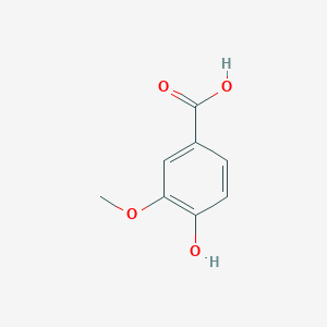 molecular formula C8H8O4 B118912 Vanillic acid CAS No. 121-34-6