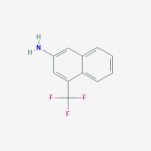molecular formula C11H8F3N B11891218 4-(Trifluoromethyl)naphthalen-2-amine CAS No. 37827-74-0