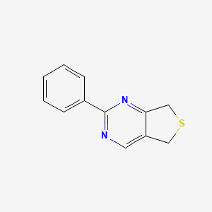 molecular formula C12H10N2S B11891234 2-Phenyl-5,7-dihydrothieno[3,4-d]pyrimidine 