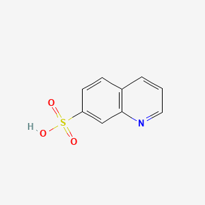 molecular formula C9H7NO3S B11891273 Quinoline-7-sulphonic acid CAS No. 65433-96-7