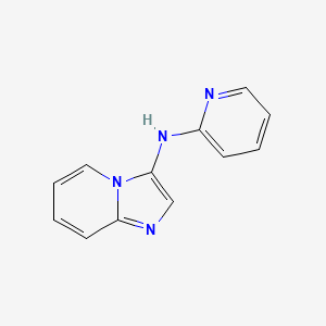 molecular formula C12H10N4 B11891341 N-(Pyridin-2-yl)imidazo[1,2-a]pyridin-3-amine CAS No. 104716-51-0