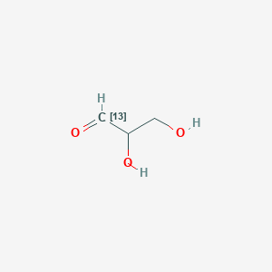 molecular formula C3H6O3 B118914 DL-Glyceraldehyde-1-13C 