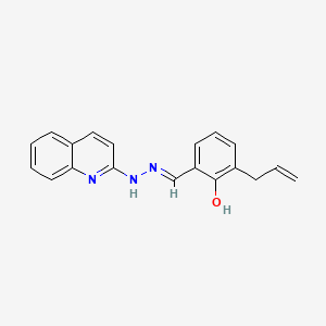 molecular formula C19H17N3O B1189146 3-Allyl-2-hydroxybenzaldehyde 2-quinolinylhydrazone 