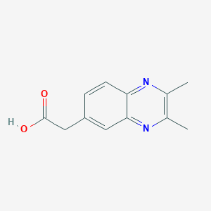 molecular formula C12H12N2O2 B11891464 2-(2,3-Dimethylquinoxalin-6-yl)acetic acid 