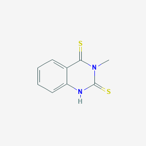 molecular formula C9H8N2S2 B11891582 3-Methylquinazoline-2,4(1H,3H)-dithione CAS No. 16081-92-8