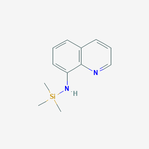 molecular formula C12H16N2Si B11891687 N-(Trimethylsilyl)quinolin-8-amine CAS No. 114895-35-1