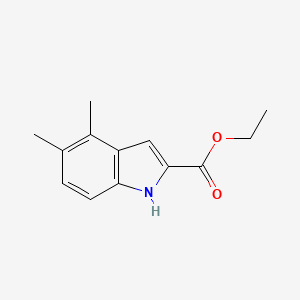 molecular formula C13H15NO2 B11891715 Ethyl 4,5-dimethyl-1H-indole-2-carboxylate 