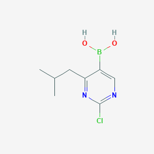 molecular formula C8H12BClN2O2 B11891727 (2-Chloro-4-isobutylpyrimidin-5-yl)boronic acid 