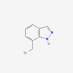 molecular formula C8H7BrN2 B11891729 7-(Bromomethyl)-1H-indazole 