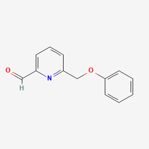 molecular formula C13H11NO2 B11891755 6-(Phenoxymethyl)picolinaldehyde CAS No. 933791-32-3