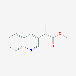 molecular formula C13H13NO2 B11891842 Methyl 2-(quinolin-3-yl)propanoate CAS No. 154369-17-2
