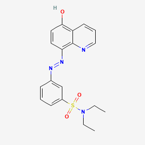 molecular formula C19H20N4O3S B1189187 N,N-diethyl-3-[2-(5-oxo-8(5H)-quinolinylidene)hydrazino]benzenesulfonamide 
