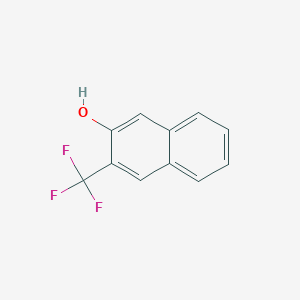 molecular formula C11H7F3O B11891933 3-(Trifluoromethyl)naphthalen-2-ol 